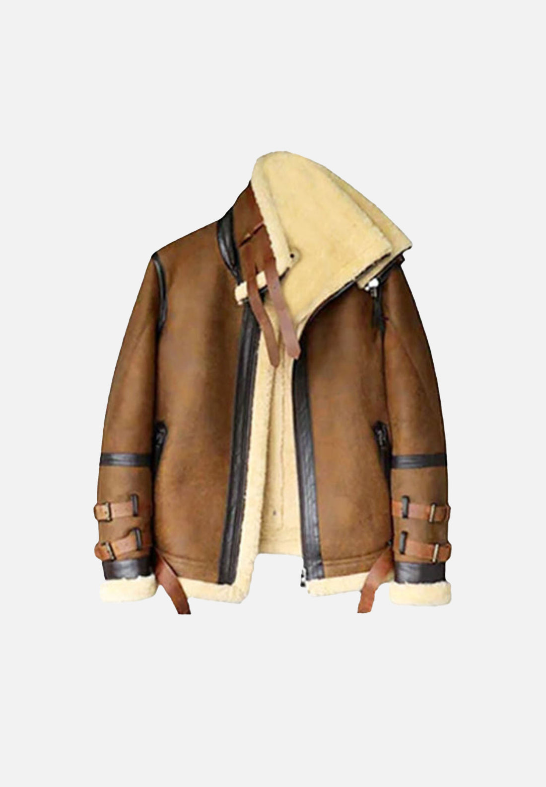 Rothacker Brown Leather Bomber Jacket