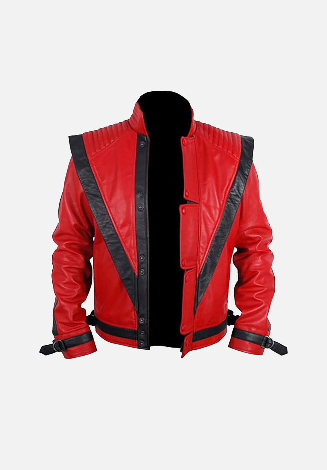 Red Thriller Leather Jacket