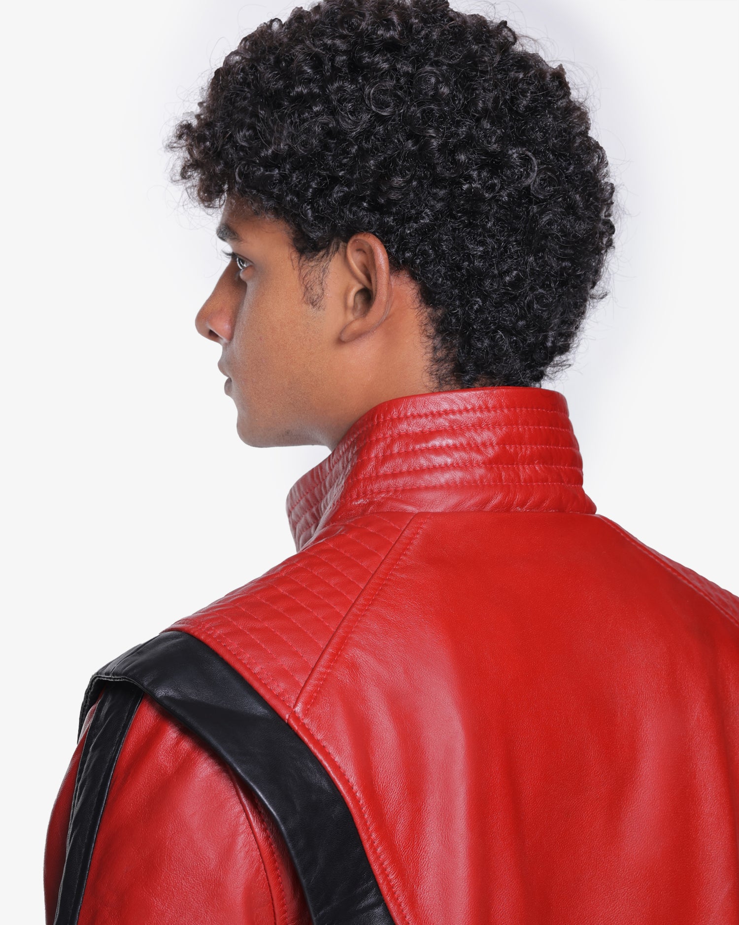 Red Thriller Leather Jacket