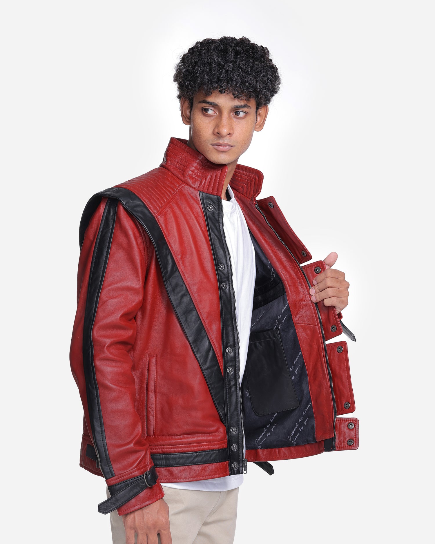 Red Thriller Leather Jacket