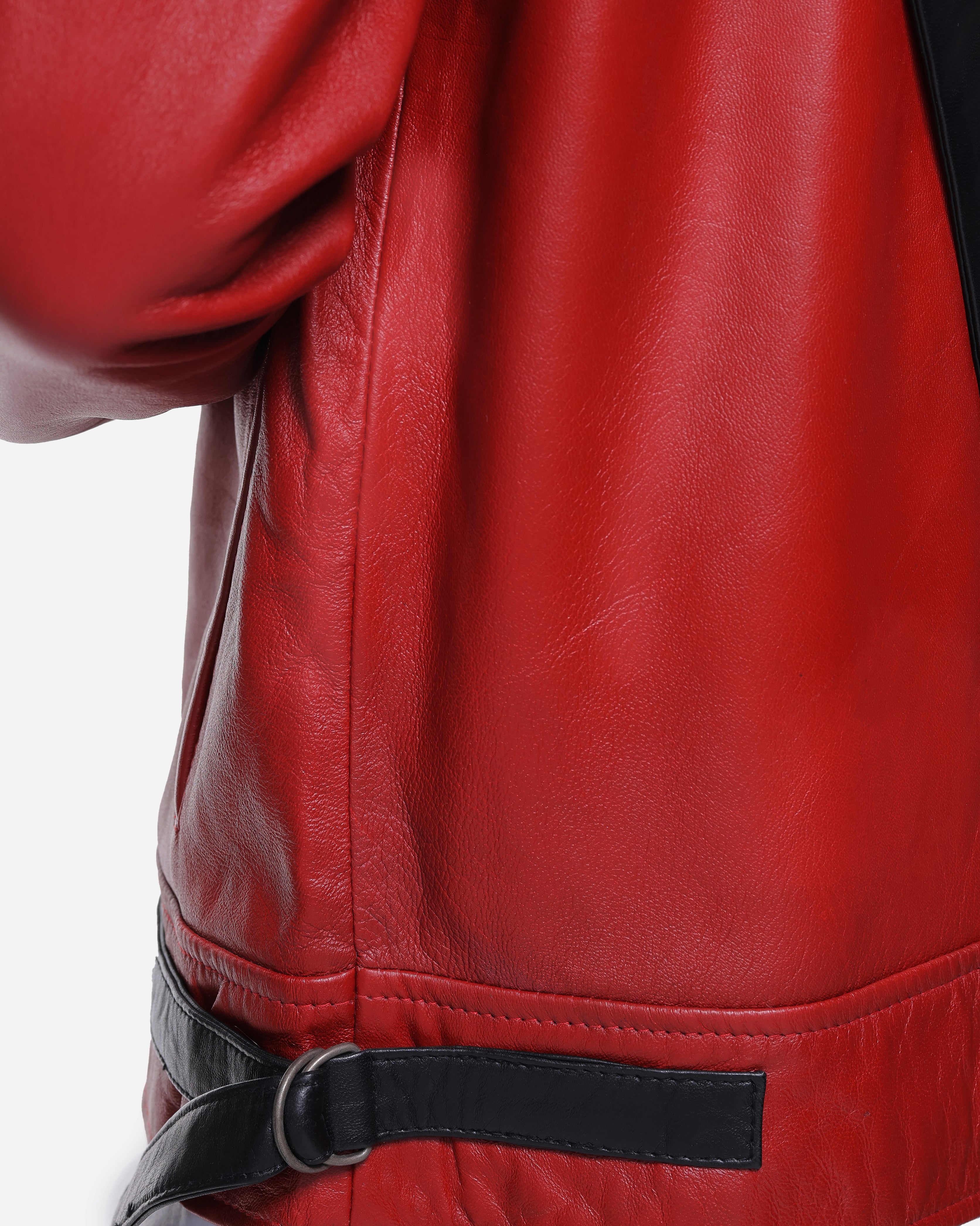 Red Thriller Leather Jacket