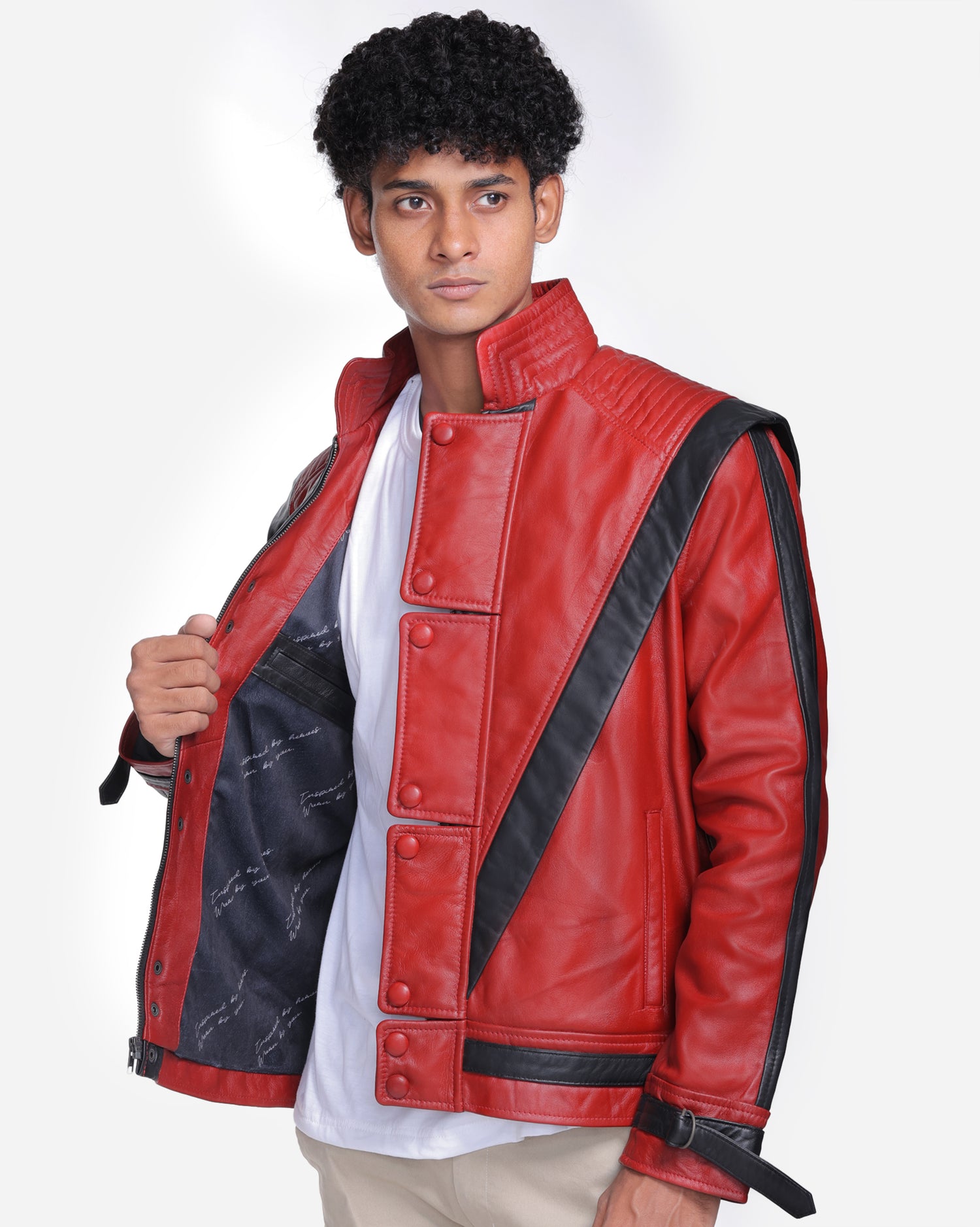 Red Thriller Leather Jacket