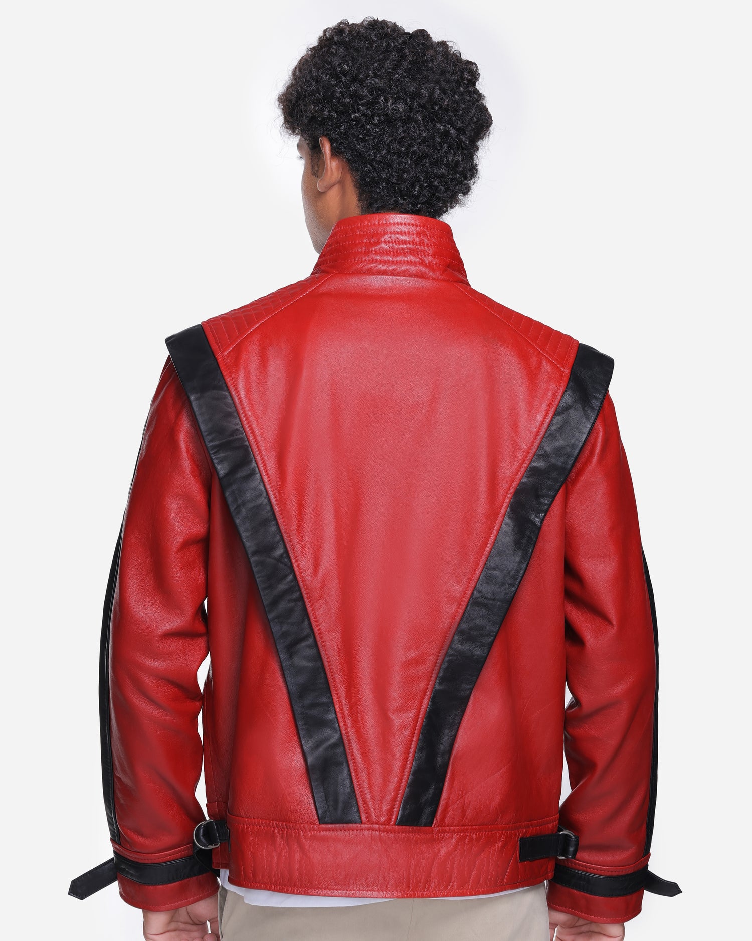 Red Thriller Leather Jacket