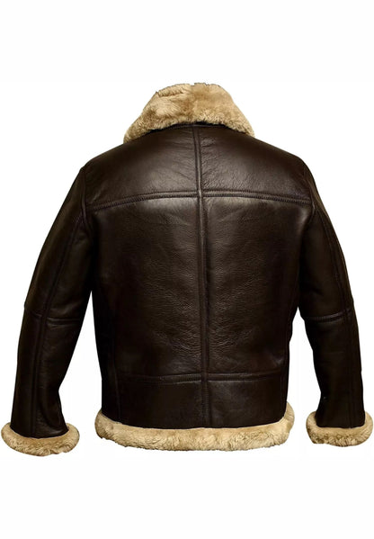 Boehne B3 Brown Leather Bomber Jacket